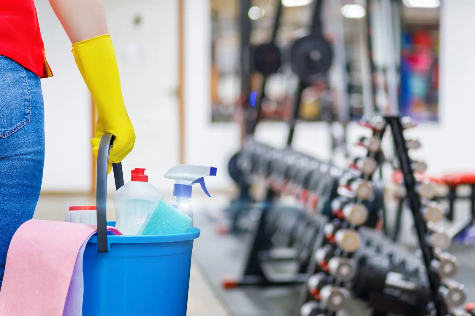 Gym floor and equipment cleaned after hours in Carrollton, GA