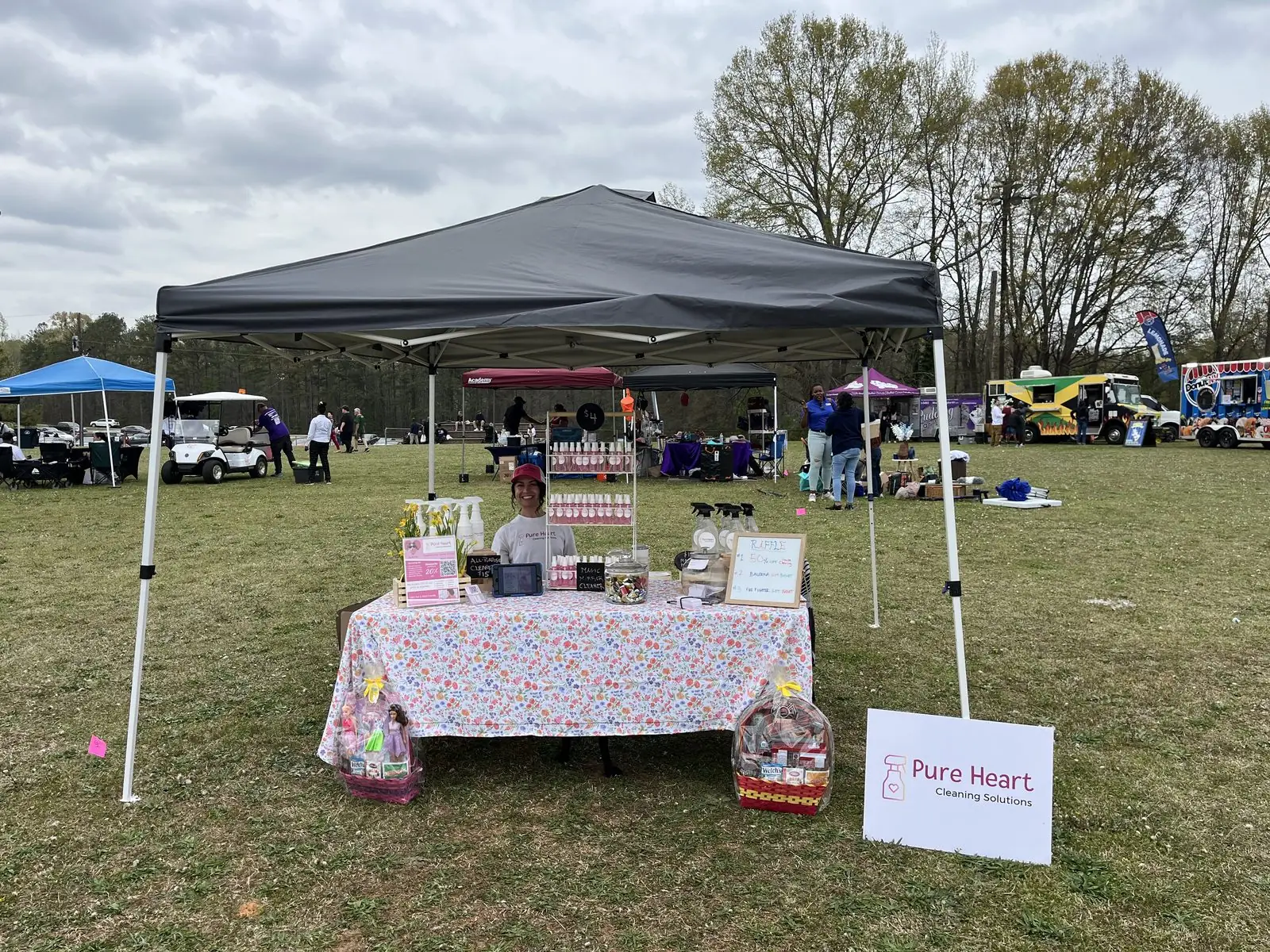 Pure Heart booth at a local community event in Carrollton, GA