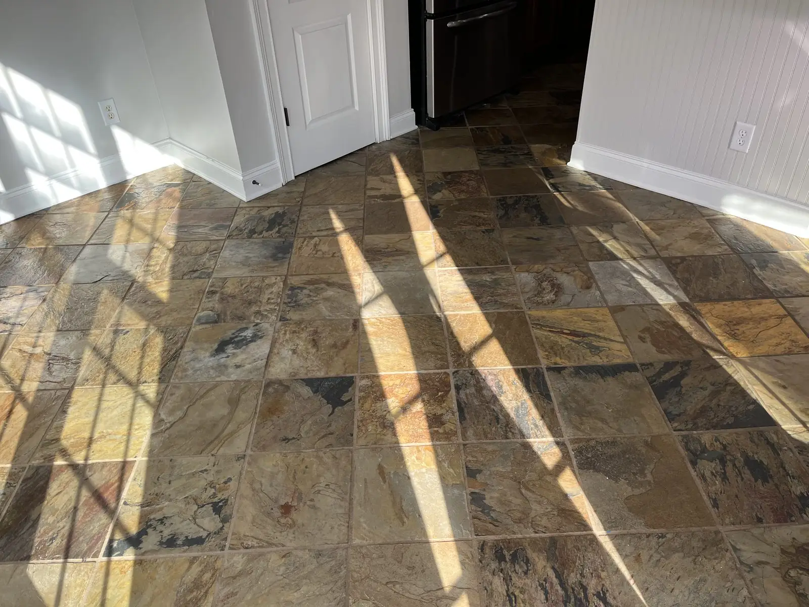 Tile floor cleaned and polished in Haralson County, GA