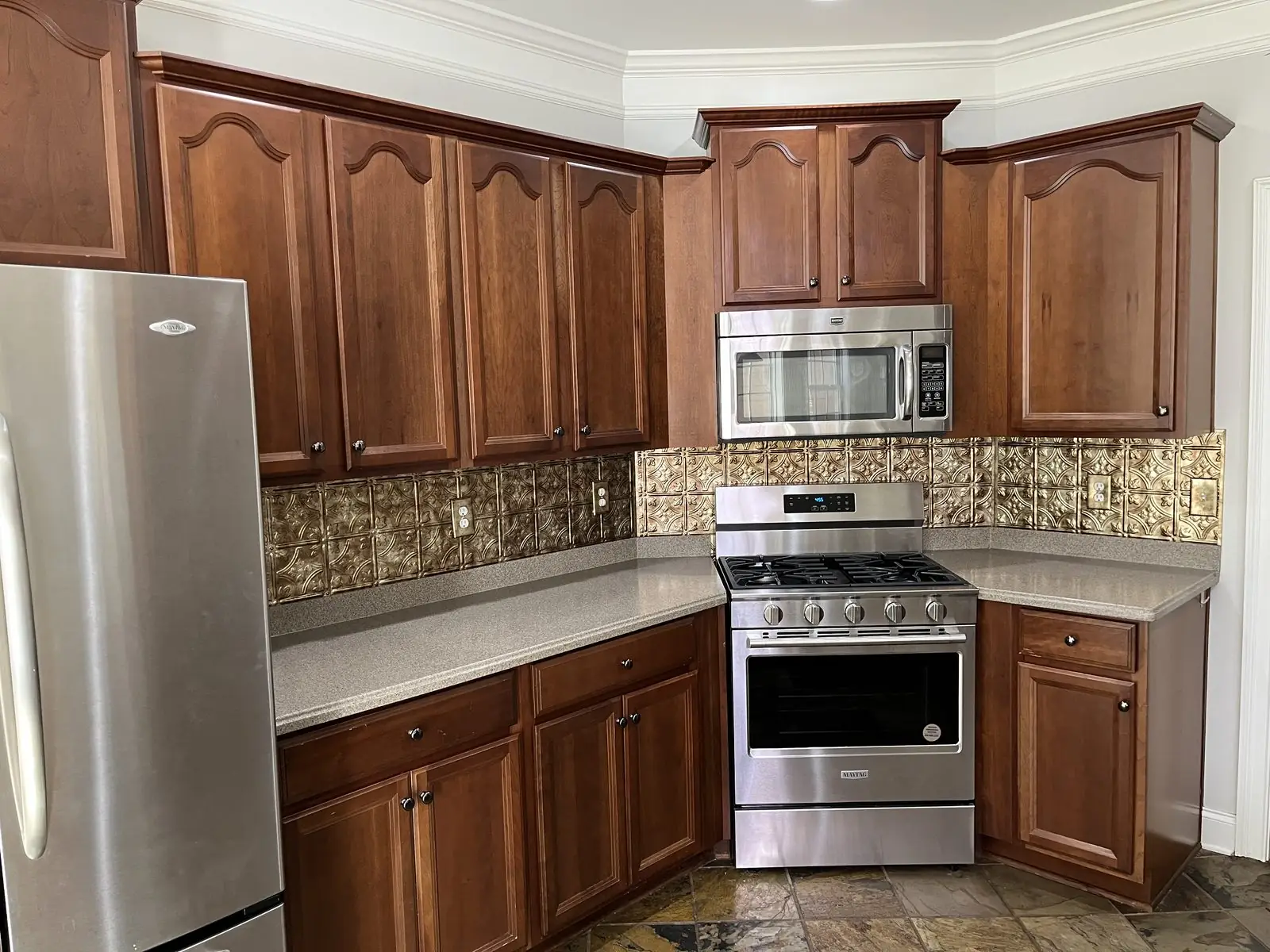 Spotless kitchen after a deep clean