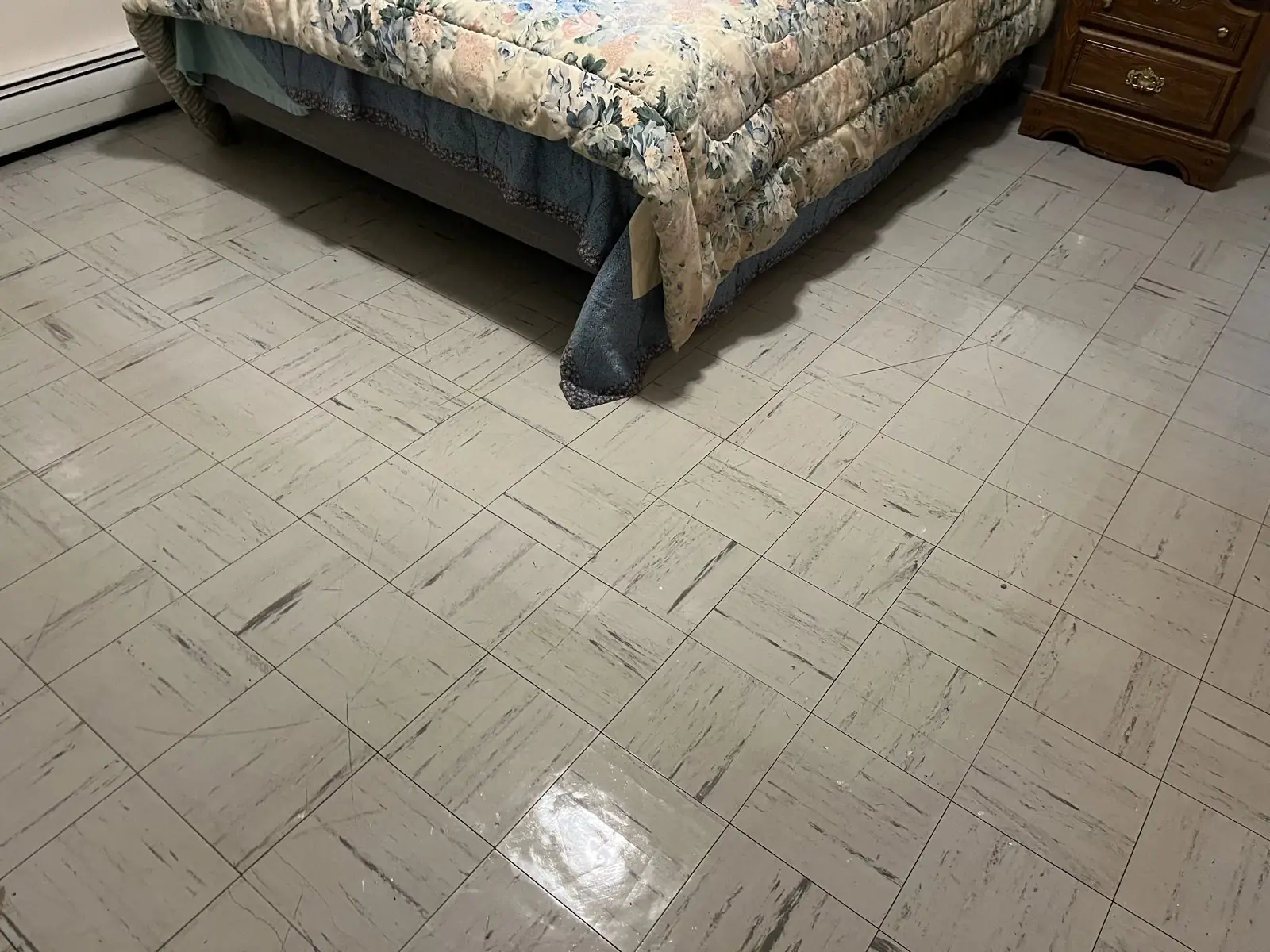 Bedroom floor cleaned by Pure Heart Cleaning Solutions in Douglasville