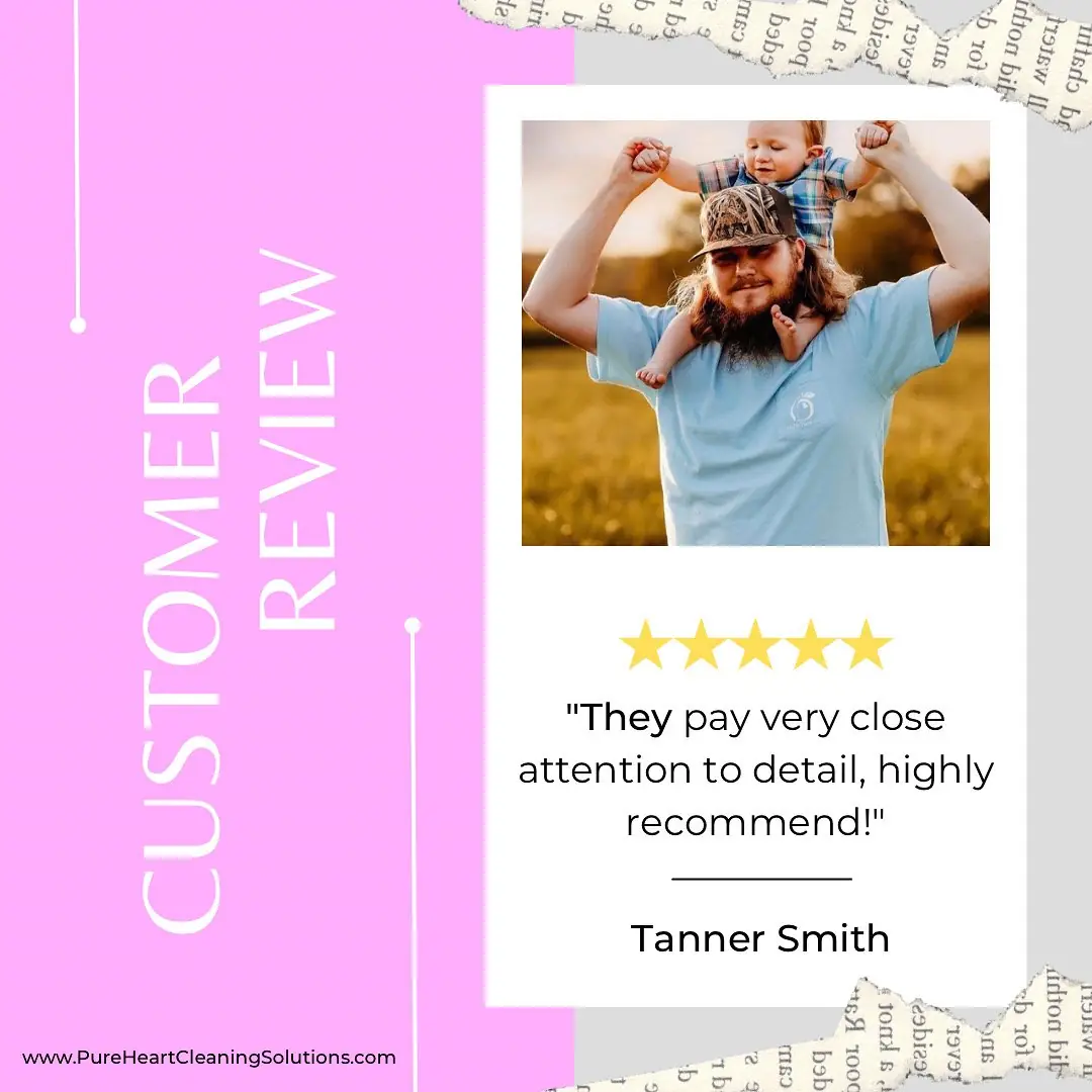 Five-star customer review from Tanner Smith: They pay very close attention to detail, highly recommend! in Carrollton, GA